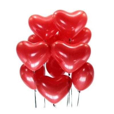15 red balloons Heart Kiev
