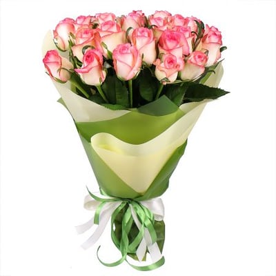 25 розовых роз Гент (Франция)