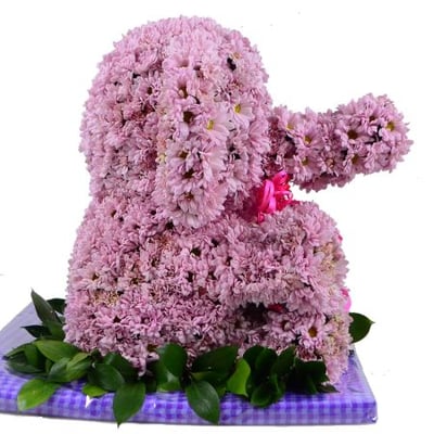  Игрушка из цветов - Розовый слон Киев