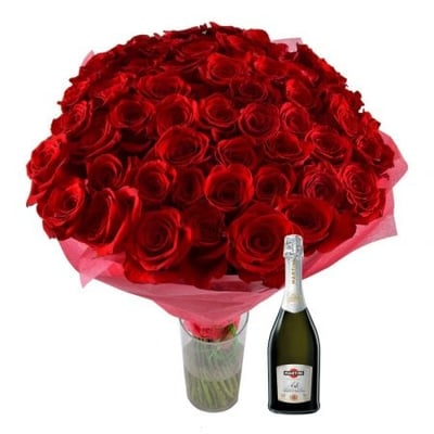 DESIRE FLAME 51 roses+ Asti Martini Simferopol