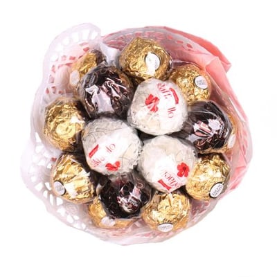 Букет из шоколадных конфет + роза в подарок Киев