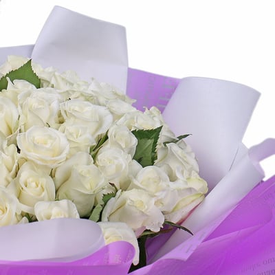 51 белая роза Алматы
