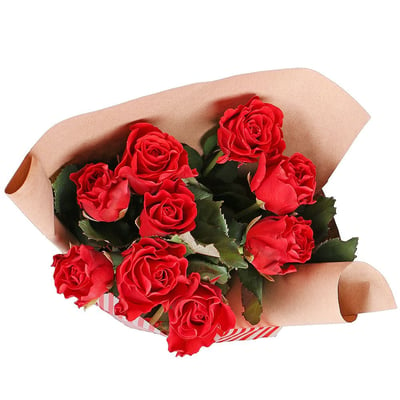 9 красных роз Виктория (Канада)