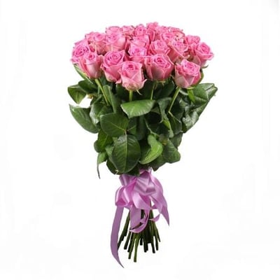Быть с тобой 25 розовых роз Кимовск