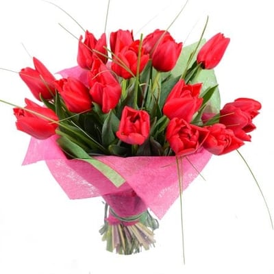 Красные тюльпаны Алматы