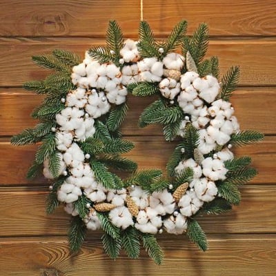 Christmas cotton wreath Kiev