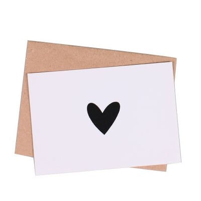Greeting card  Blac Heart Kiev