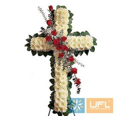 Ритуальная композиция  из живых цветов  № 26   Киев