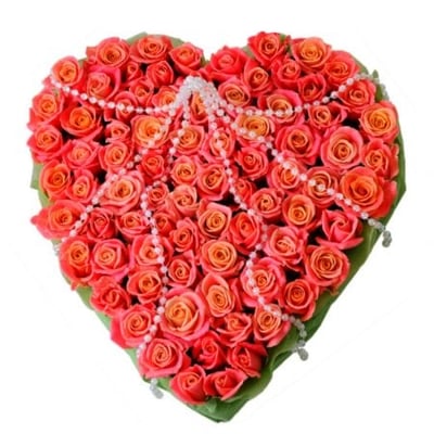 Серце янгола 75 троянд Сімферополь