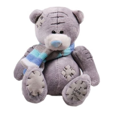 Grey teddy in scarf Dnipro