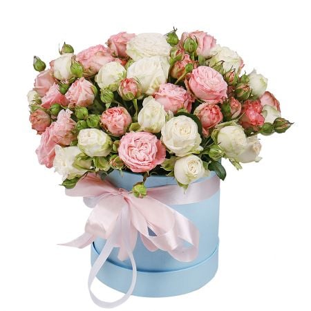 Spray roses in a box Nikolaev