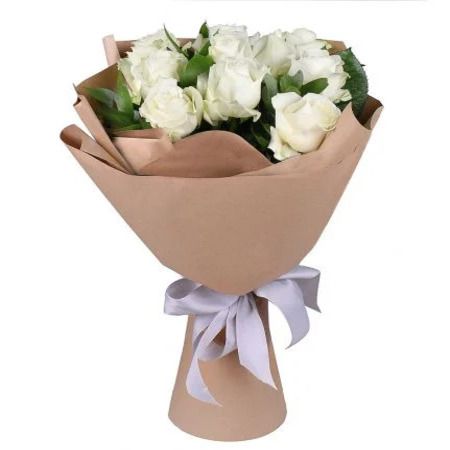 11 белых роз Кирьят-Шмона