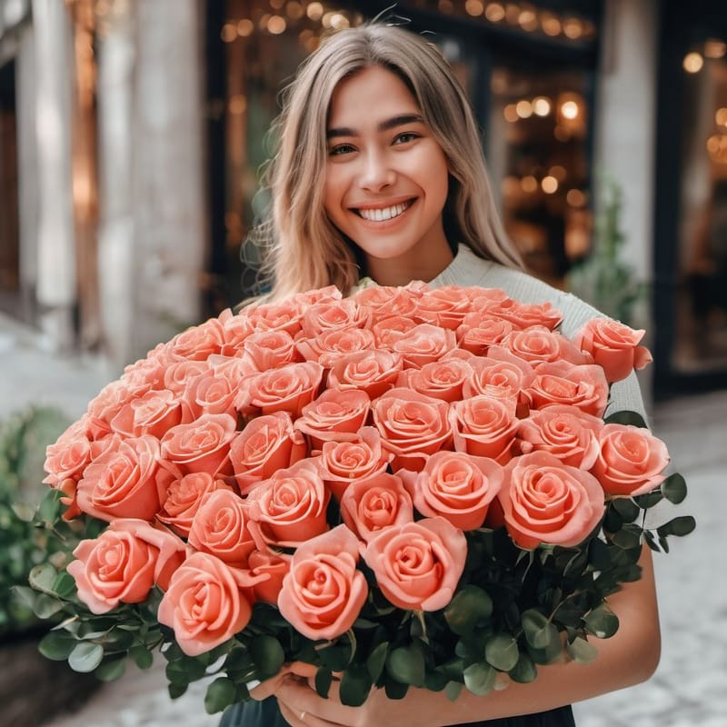 101 коралловая роза 6896 грн