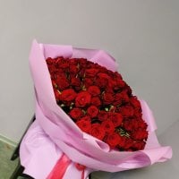 101 красная роза + фото