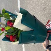 Букет 7 розовых роз
