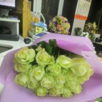 Акция! 25 белых роз