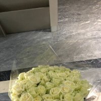 Цветы поштучно белые розы