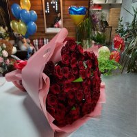 101 красная роза + фото
