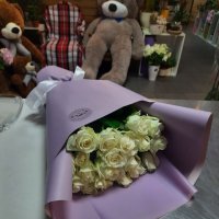Акция! 25 белых роз