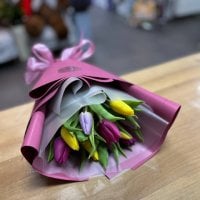 Весенний привет 11 тюльпанов
