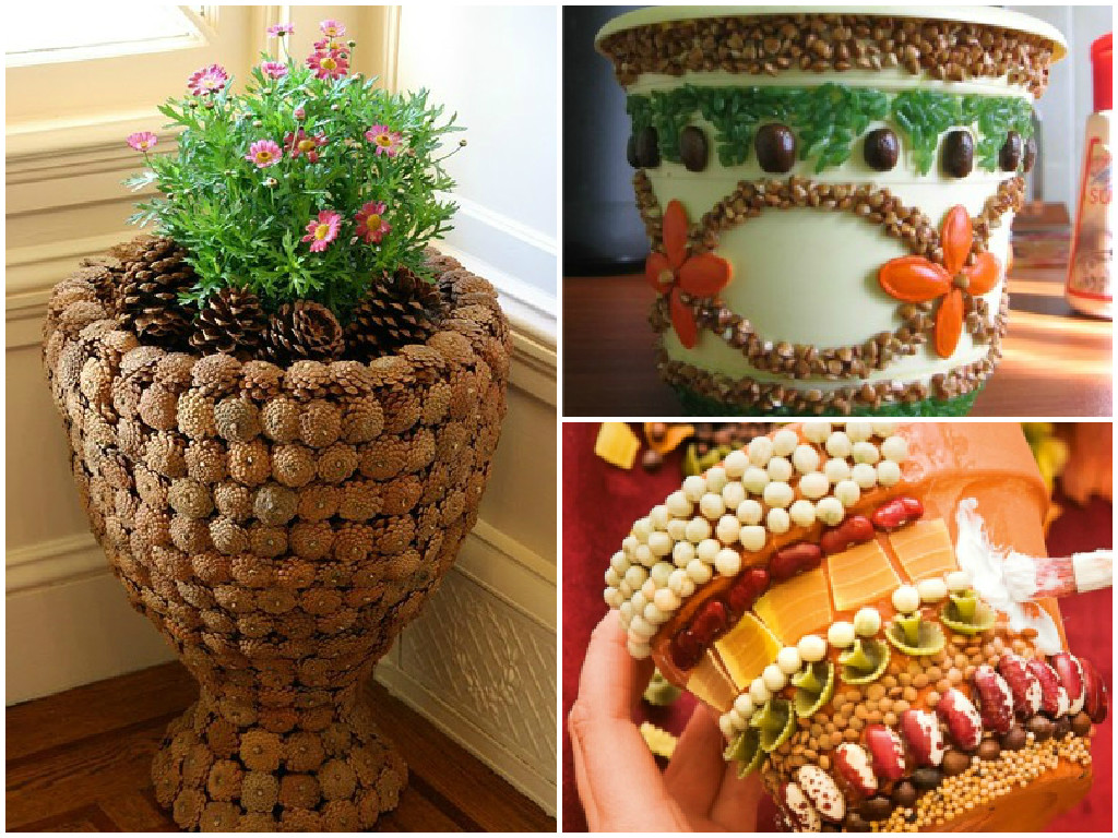 100 лучших идей декора: как украсить горшки для цветов своими руками